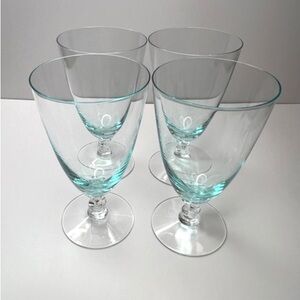 Fosteria Rhapsody Turquoise Wine Glass Set